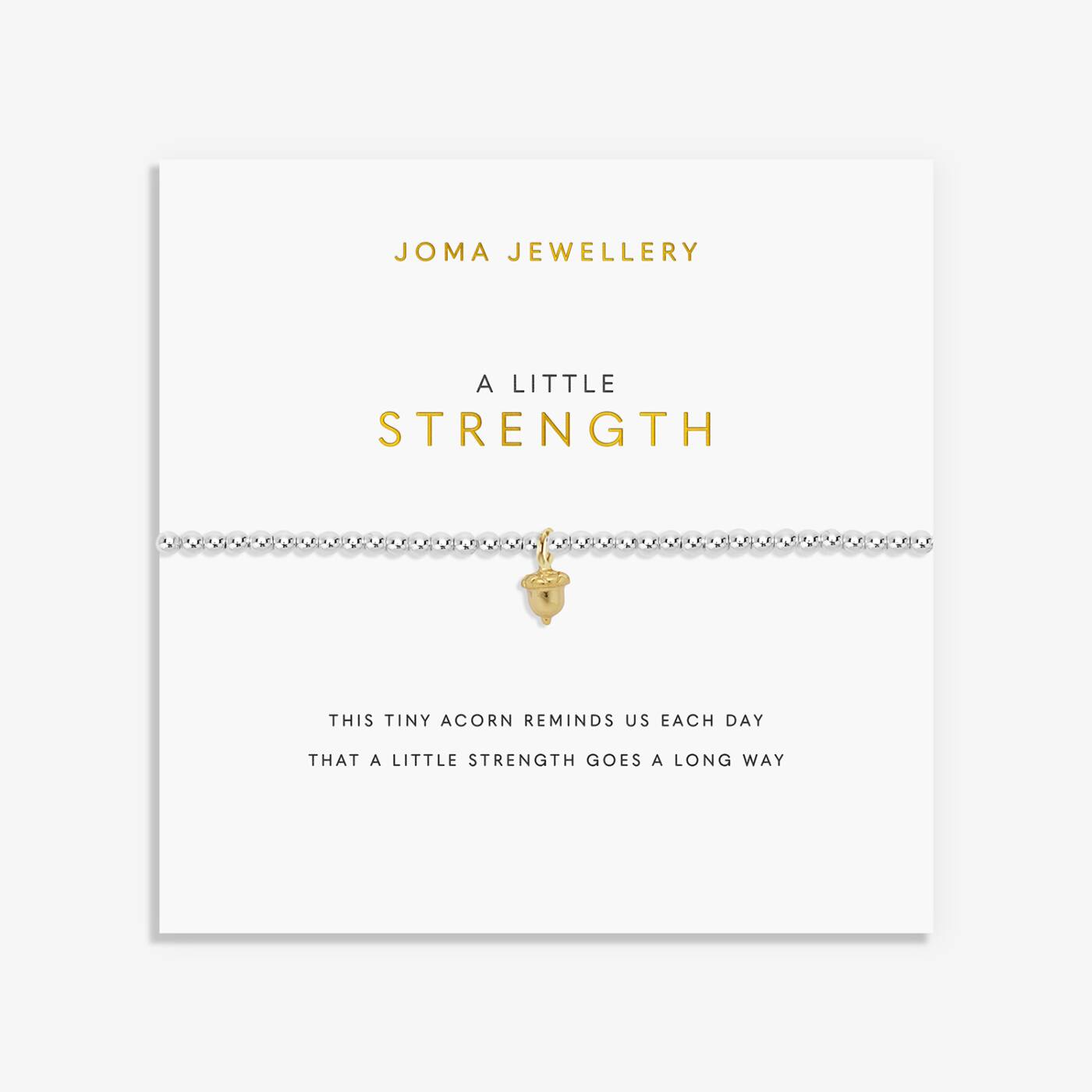 Joma Jewellery A Little 'Strength 'Acorn Bracelet