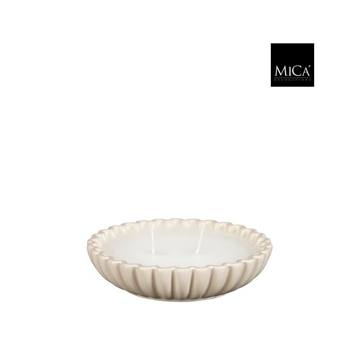 Small Shell Bowl Candle Cream