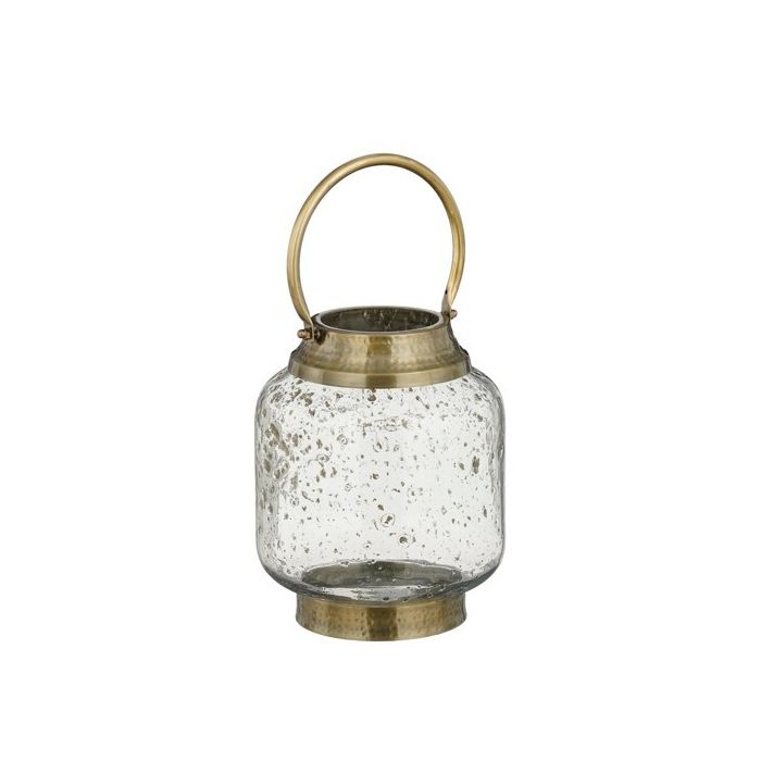 Mica Yiva Lantern Glass Antique 23 x 18cm