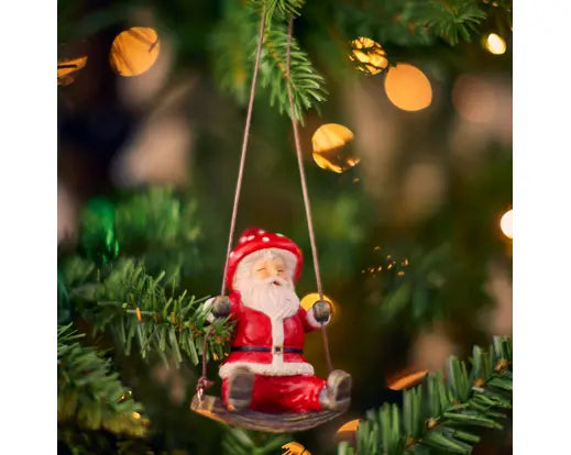 Decoris Mushroom Santa Hanging Decor Single Assorted