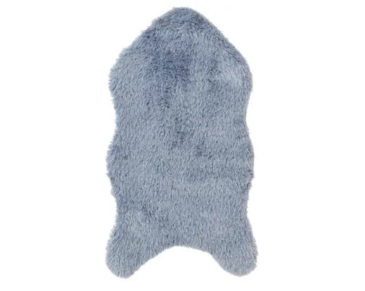 Decoris Faux Fur Rug Blue 90cm