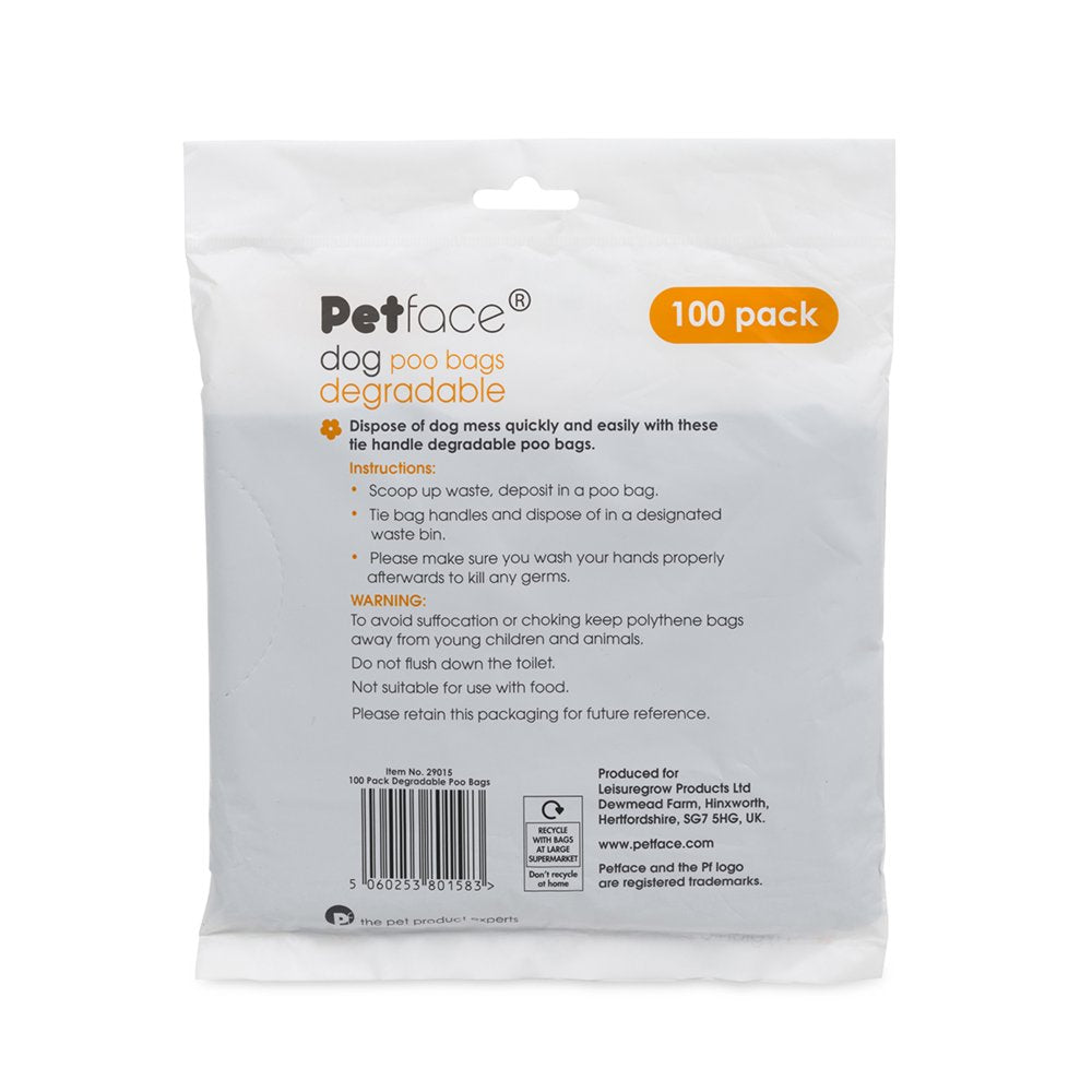 Petface Degradable Poop Bags 100 Pack