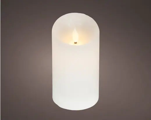 Lumineo LED Realistic Waving Candle Wax Fire Flame Effect Indoor White & Warm White 13.5cm