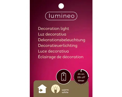 Lumineo Illuminated LED Mushroom House Indoor 27cm
