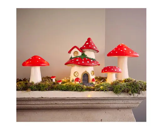 Lumineo Illuminated Micro LED Mushroom 12cm