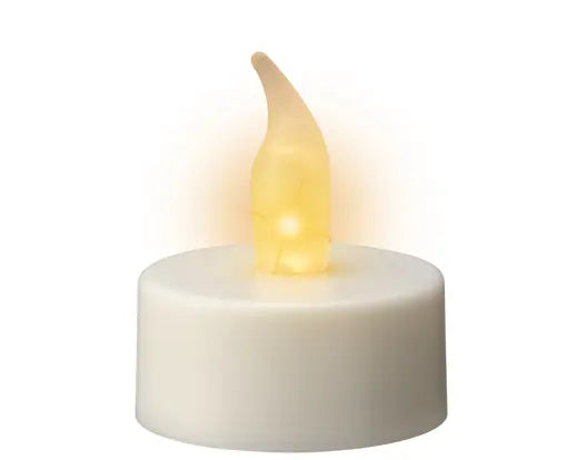 Lumineo LED Tealights Fire Flame Effect Pack of 6