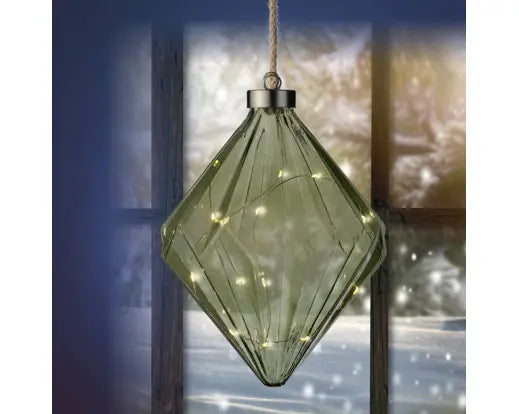 Micro LED Diamond Battery Green/Warm White Dia.16cm