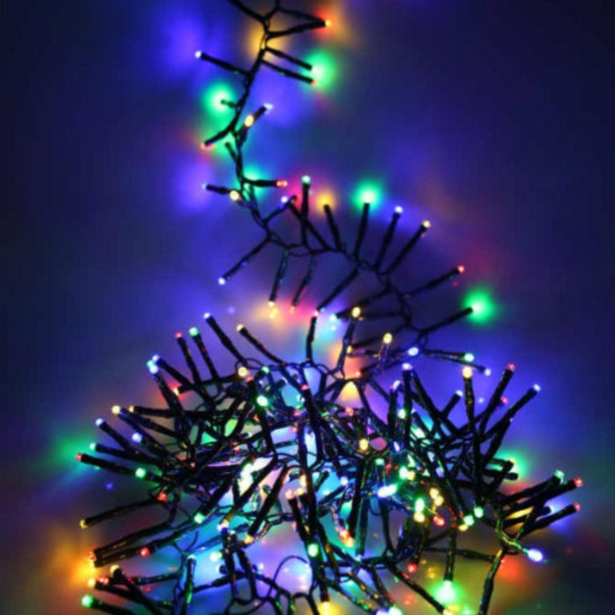Noma Multifunction Cluster Lights Multicolour With Green Cable