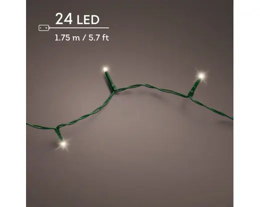 Lumineo Basic LED Lights Indoor/Outdoor Warm White 24 LED 175cm