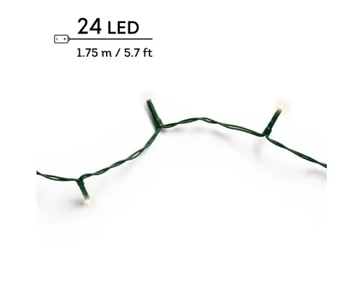 Lumineo Basic LED Lights Indoor/Outdoor Warm White 24 LED 175cm