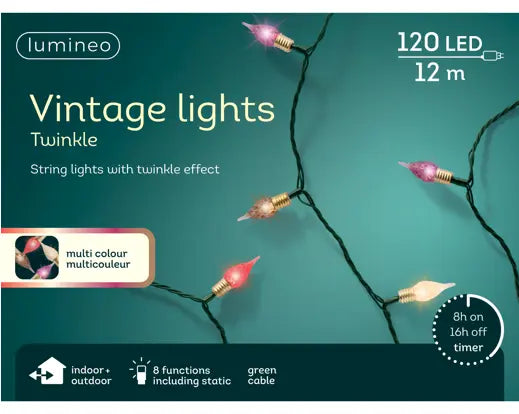 Lumineo Vintage Twinkle Lights Indoor/Outdoor