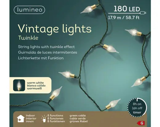 Lumineo Vintage Twinkle Lights Indoor