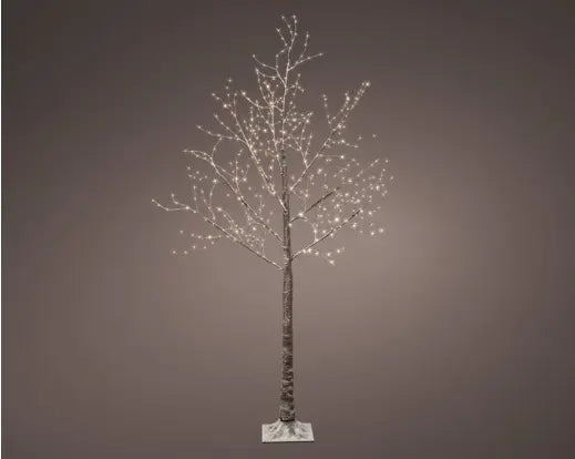 Lumineo Tree Micro LED Brown Bark & Warm White 180cm