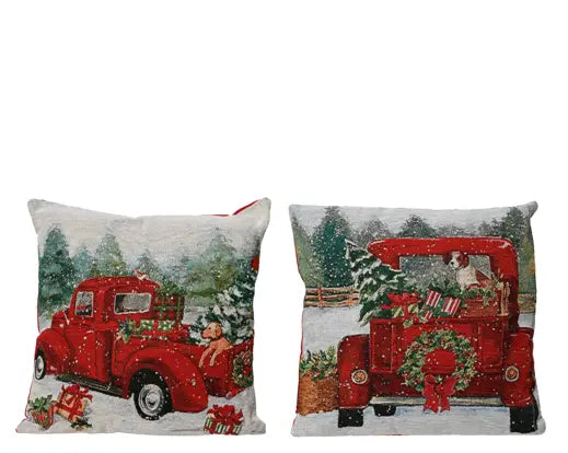 Decoris Traditional Christmas Cushion 43cm x 43cm x 4cm Single Assorted