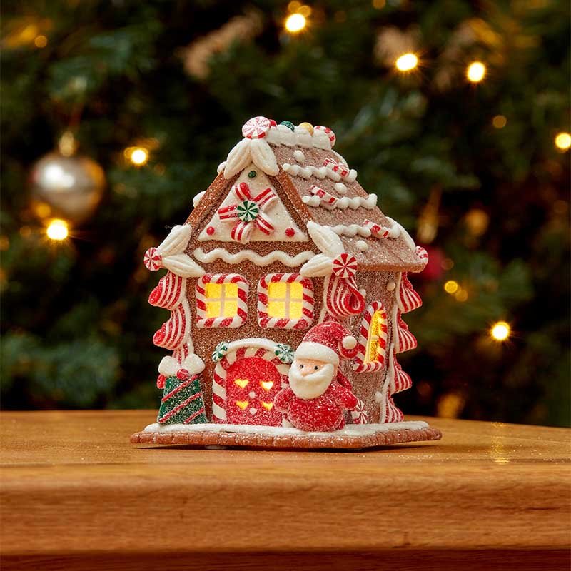 Smart Garden Gingerbread Santa Candy Cane Cottage