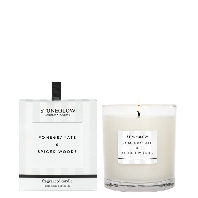 Stoneglow Modern Classics Tumbler Candle Pomegranate & Spiced Woods