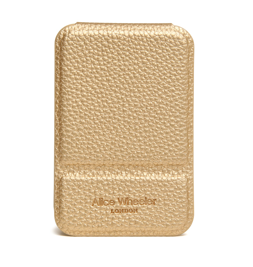 Alice Wheeler Mini Folding Mirror Gold