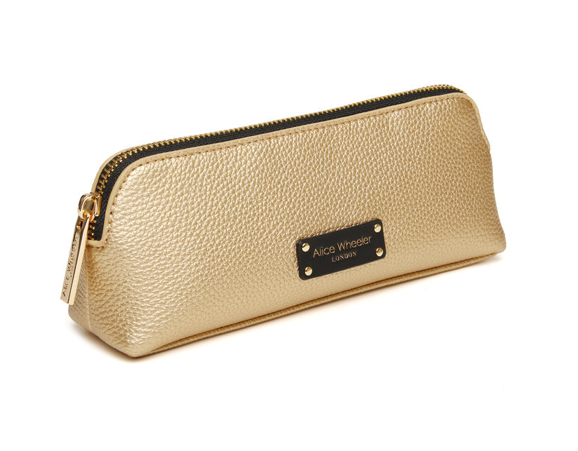 Alice Wheeler Kensington Makeup Bag Gold
