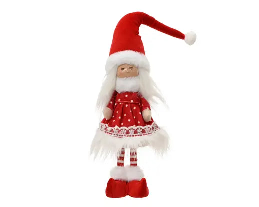 Decoris Standing Girl In Red Polka Dress 51cm