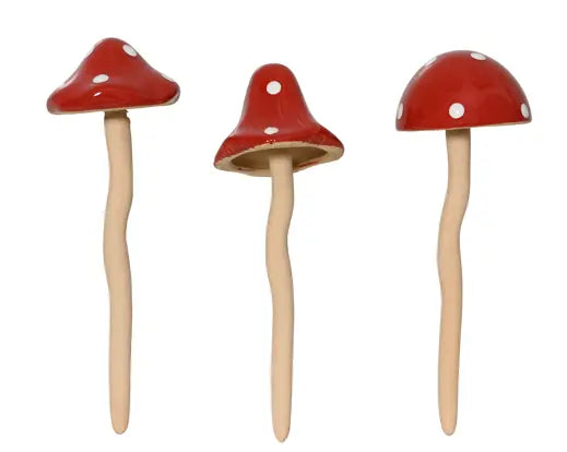 Decoris Mushroom Stoneware Single Assorted