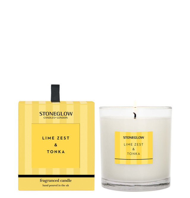 Stoneglow Tumbler Candle Lime Zest & Tonka