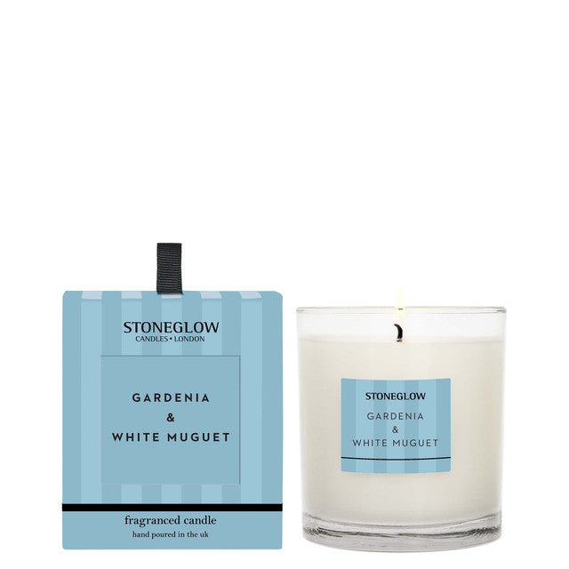 Stoneglow Tumbler Candle Gardenia & White Muguet