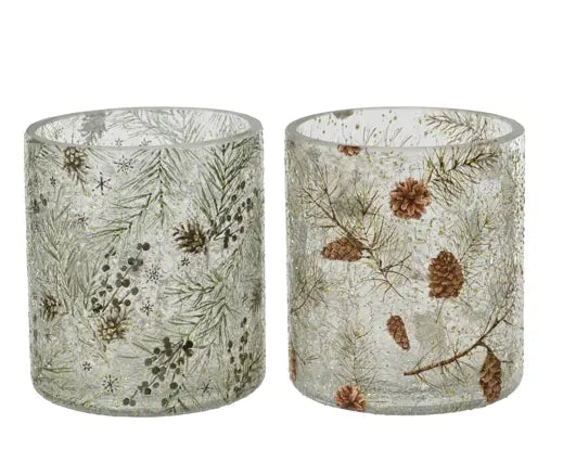 Decoris Tealightholder Glass D.9cm x H.10cm Single Assorted