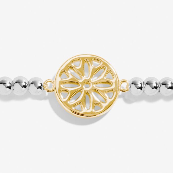 Joma Jewellery A Little 'Peace' Bracelet in Silver and Gold Plating