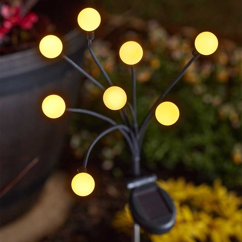 Smart Garden 8-Stem GloGlobes Warm White Stake Light
