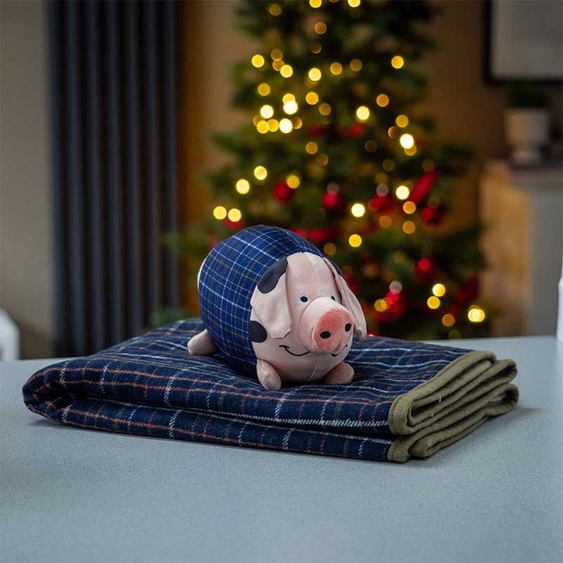 Smart Garden Pig-In-Blanket With Comforter - Navy Check