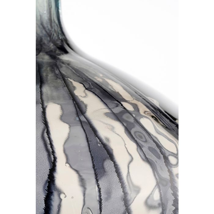 Mica Palermo Recycled Glass Vase Black 46cm