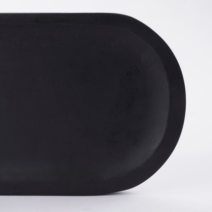 Mica Tomar Bowls on Tray Black