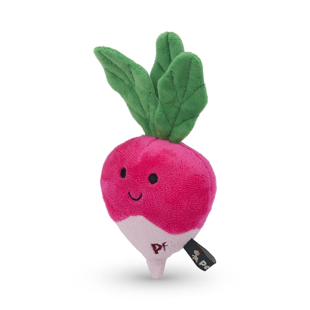 Petface Foodie Faces Reuben Radish Plush Dog Toy