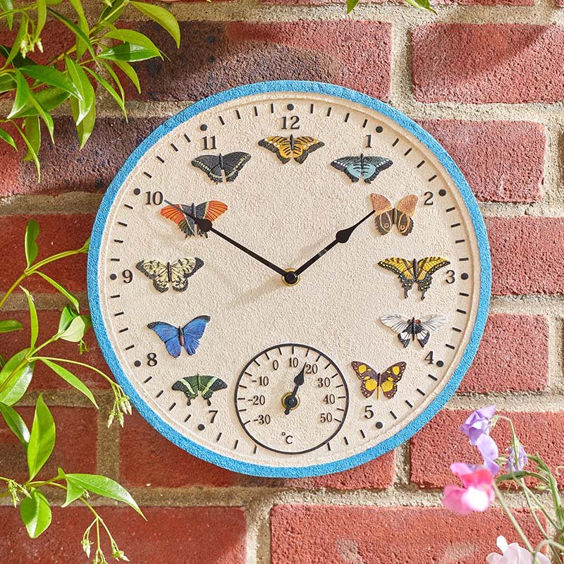 Smart Garden 12in Papillons Wall Clock