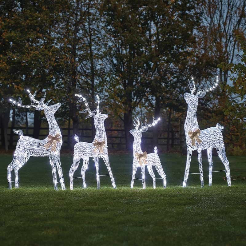 Smart Garden GlitterTwist Silver Reindeer 115cm  LV