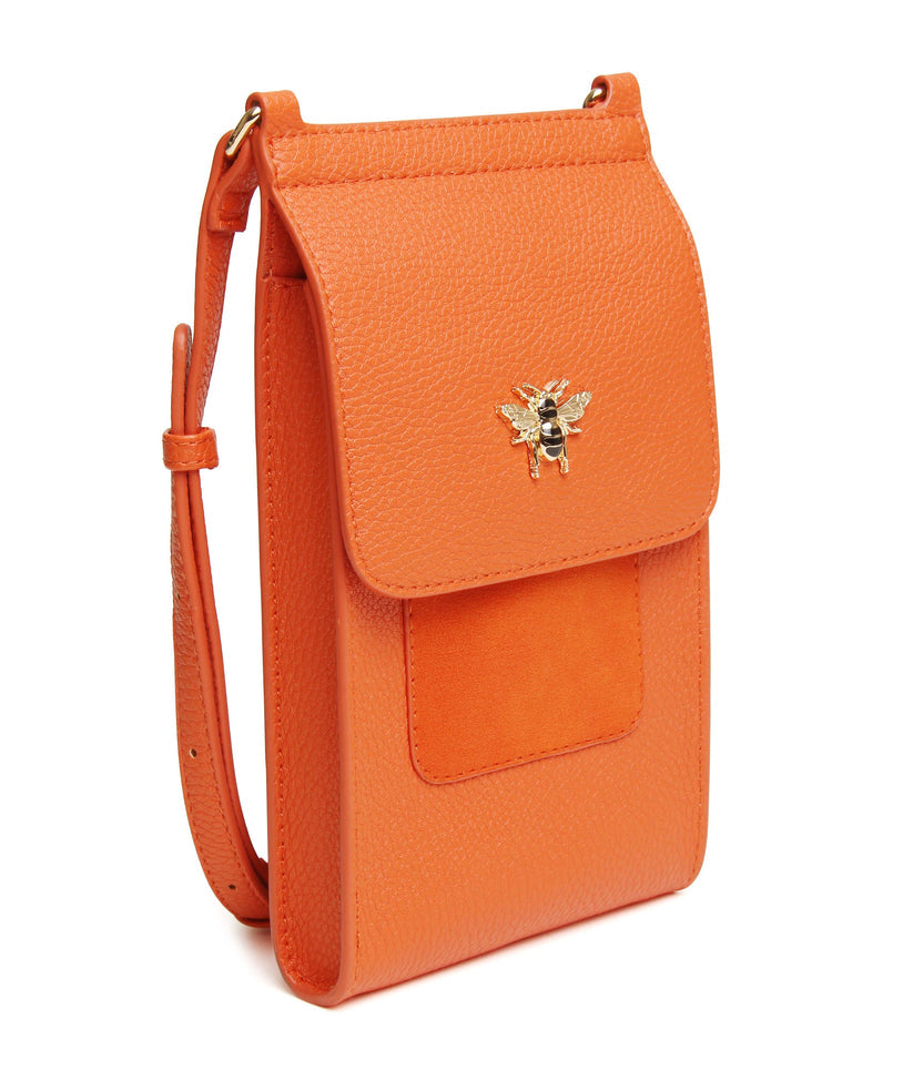 Alice Wheeler Mini Bloomsbury Shoulder Bag Orange