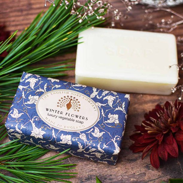 The English Soap Company Winter Flowers Christmas Soap