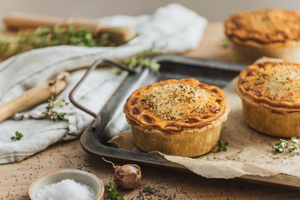 The Original Baker Frozen Chicken, Bacon & Mushroom Pie