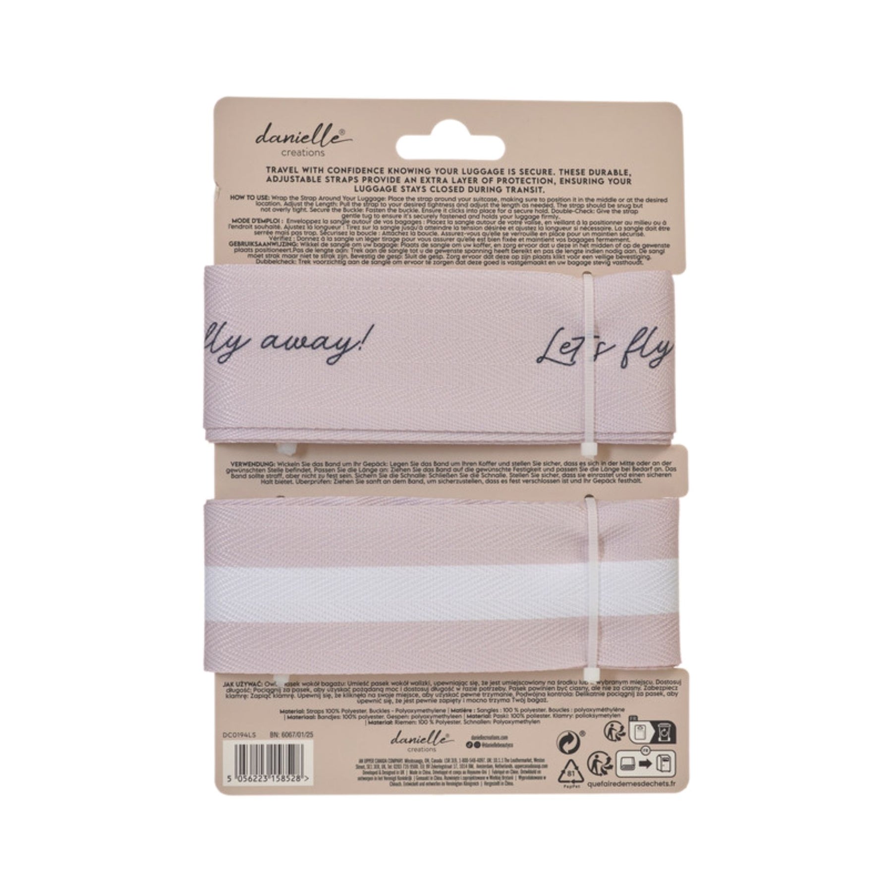 Danielle Creations Luggage Strap 2 Pack