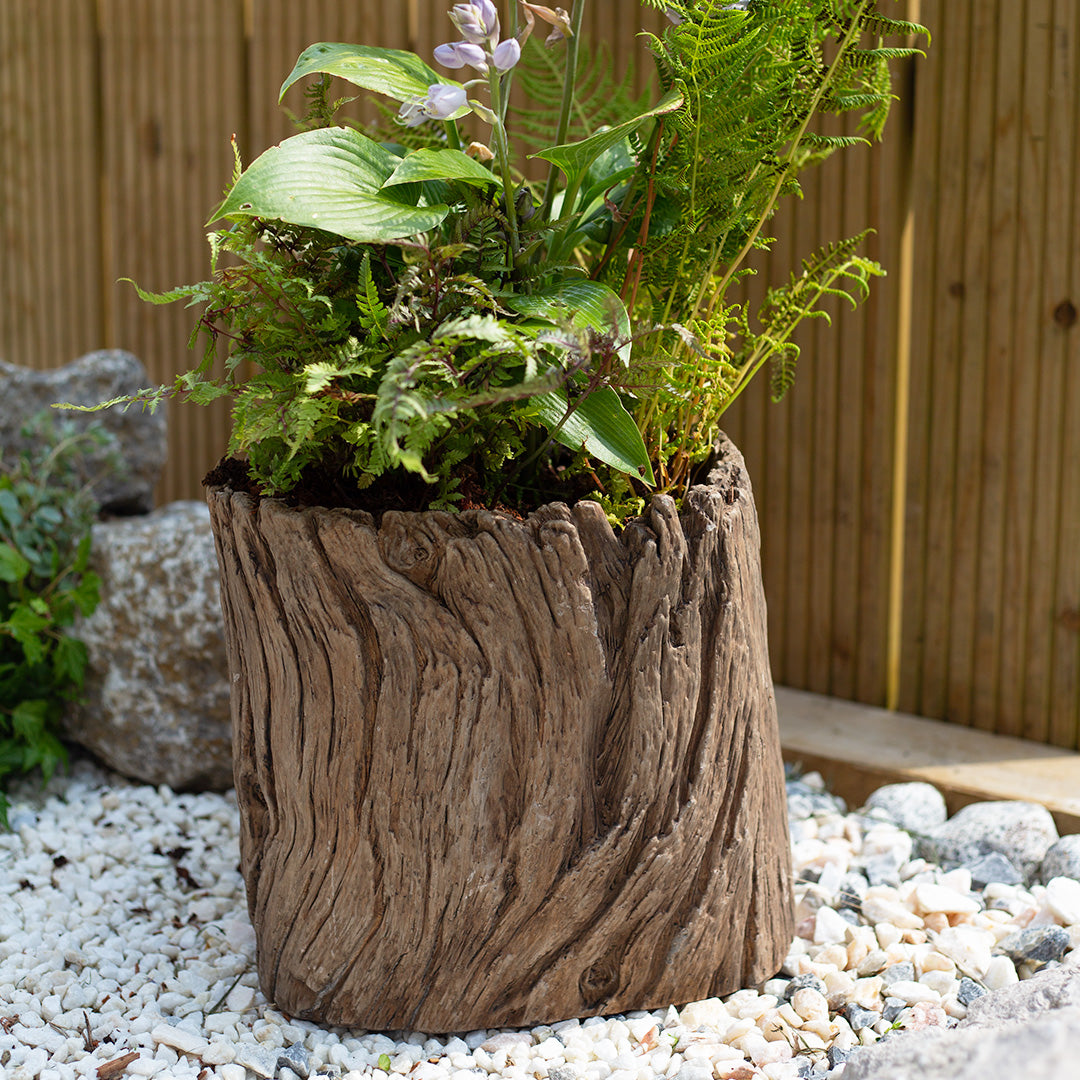 Apta Driftwood Log Planter