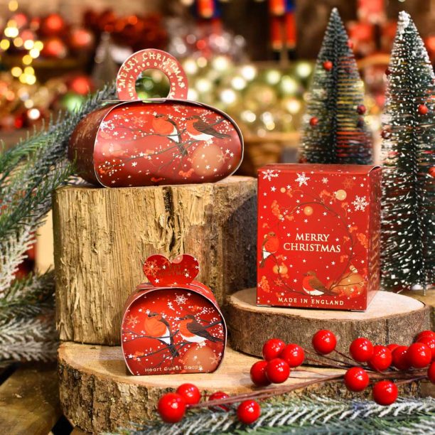 The English Soap Company Merry Christmas Heart Guest Soap