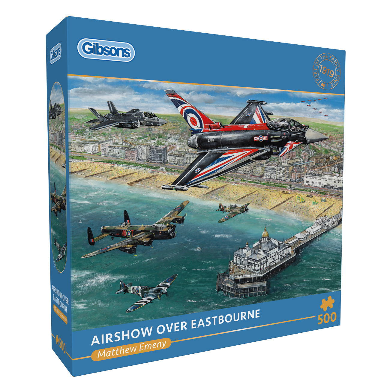 Gibsons Airshow Over Eastbourne 500 Piece Jigsaw Puzzle
