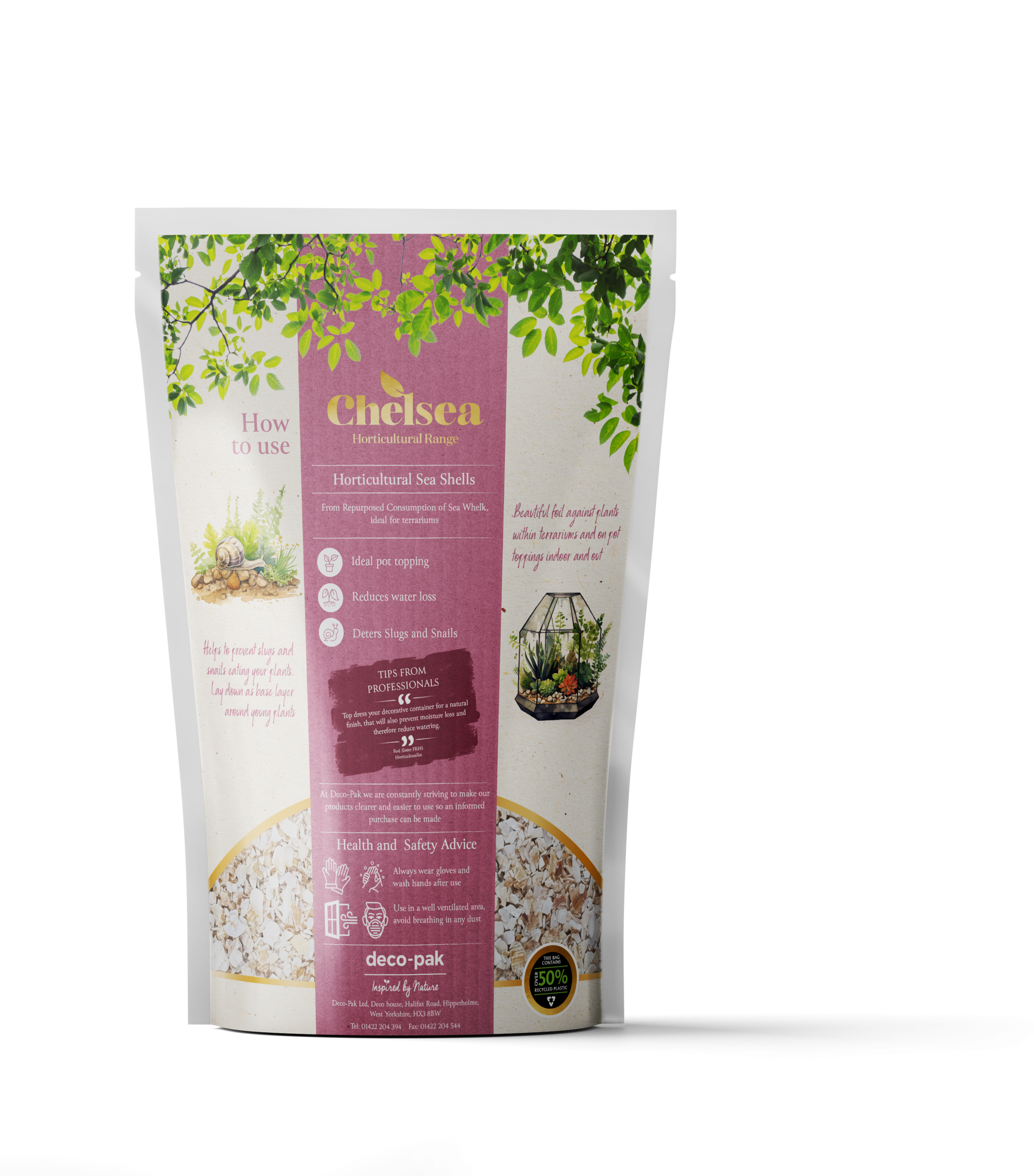 Chelsea Horticultural Sea Shells Pouch