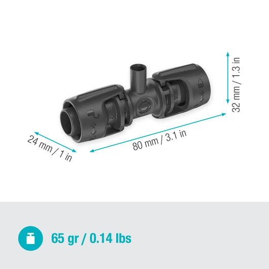 Gardena T-Joint for Spray Nozzles 5pk
