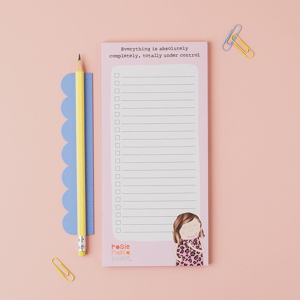Rosie Made a Thing Under Control Listy Jots