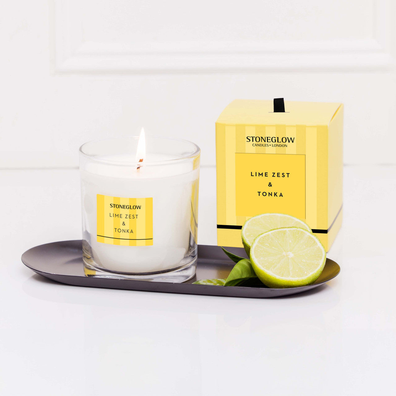 Stoneglow Tumbler Candle Lime Zest & Tonka