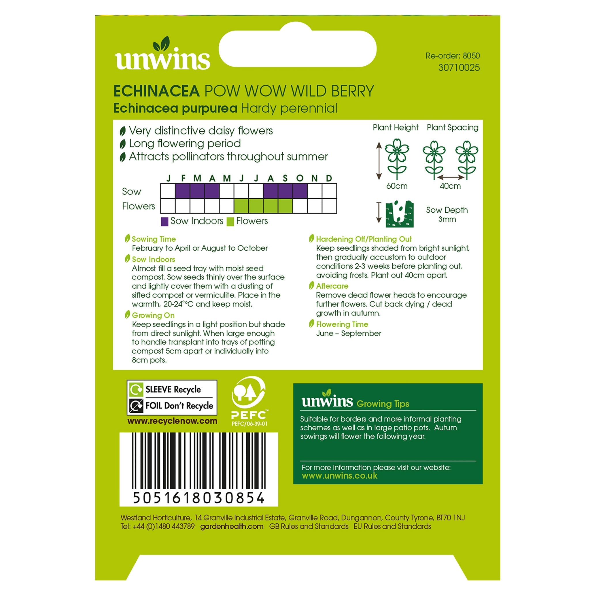 Nature's Haven Echinacea Pow Wow Wild Berry Seeds
