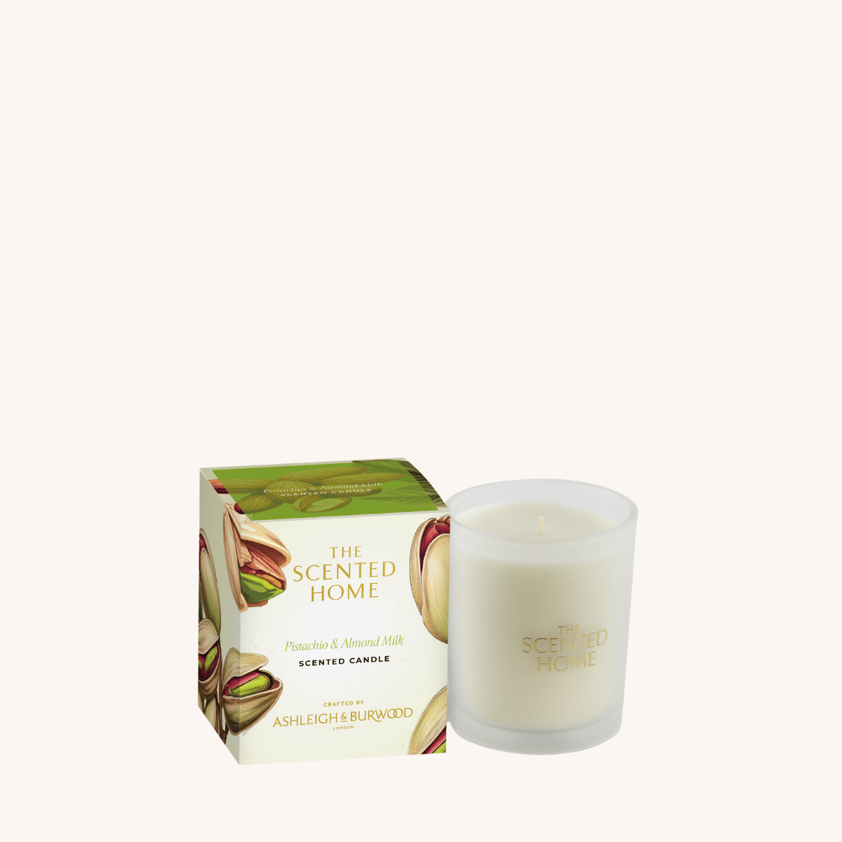 The Scented Home Jar Candle Pistachio & Almond Milk 170g