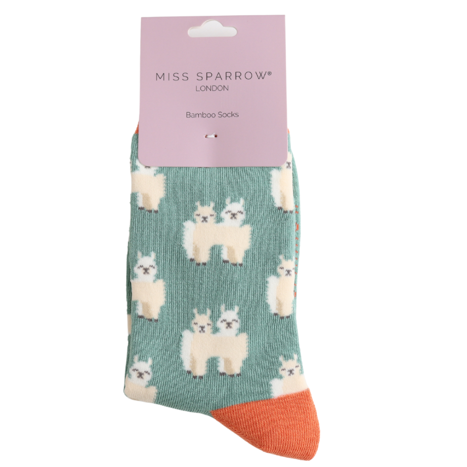 Miss Sparrow Llama Friends Green