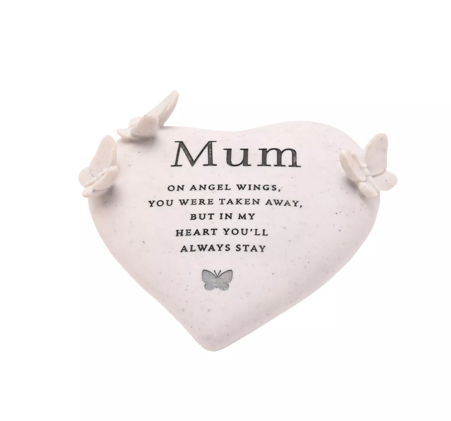 Thoughts of You Graveside Butterfly Heart - Mum